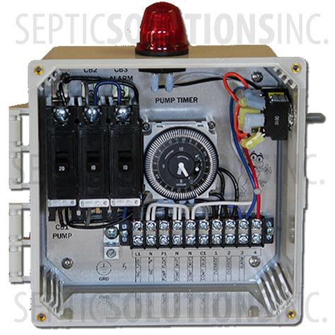 septic pump electrical box|aerobic septic system control panels.